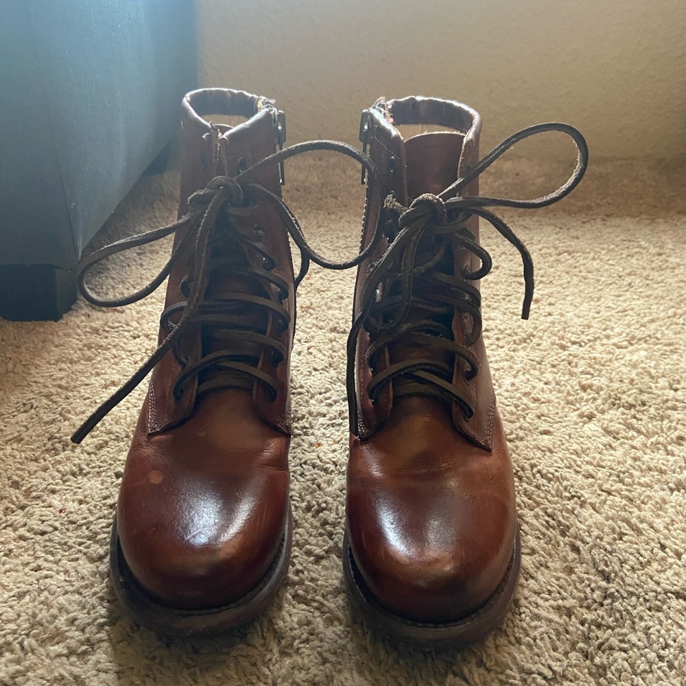 Women’s Manchester Cognac Leather Boots